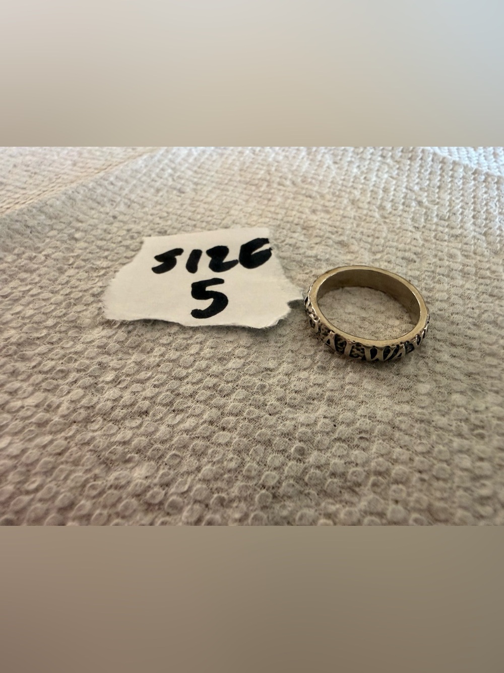 Vintage-Inspired Always Forever Silver Textured Women's Infinity Ring - Size 5